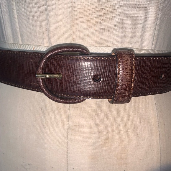 Giorgio Armani vintage Brown Leather Belt 30